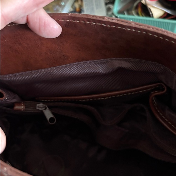 Vintage Hermès like Brown Handbag - Picture 5 of 6